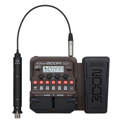 Zoom A1X FOUR Acoustic Multi-Effects Pedal with Expression Pedal