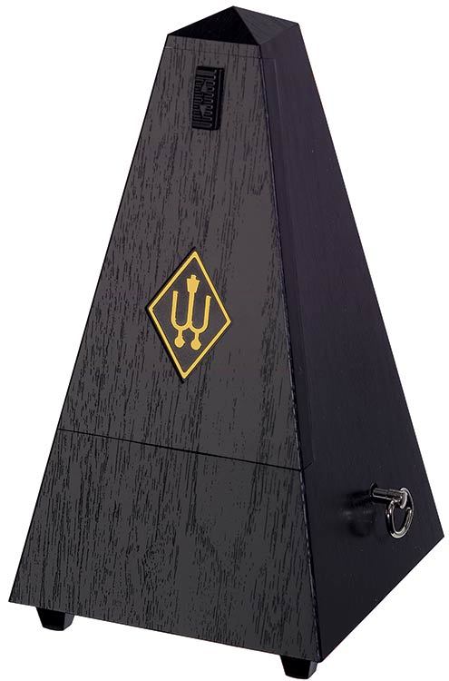 Wittner 855 Series Metronome with Bell - Black Grain Finish