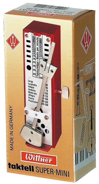 Wittner Taktell Super-Mini Series Metronome - Black Colour