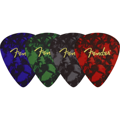 Fender Pick Shape Logo Coasters, 4-Pack, Multi-Color