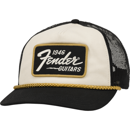 Fender 1946 Gold Braid Hat Cream/Black - APPAREL - [shop-name]