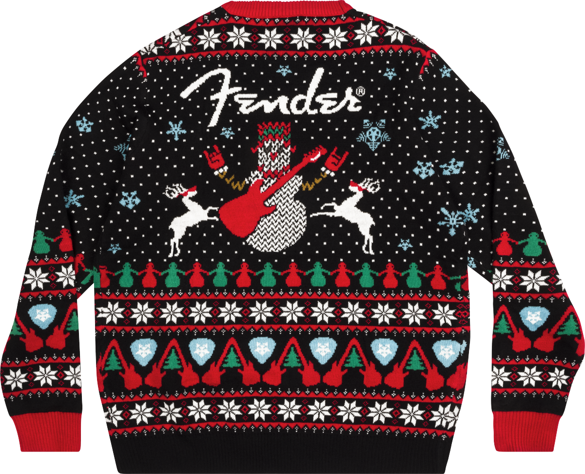 Fender Ugly Xmas Sweater - Black - XL - Joondalup Music Centre