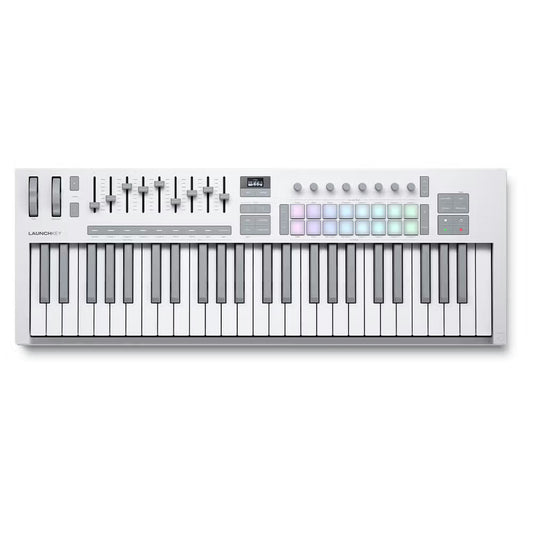 Novation Launchkey MK4 49-Note Mini-Controller - White top