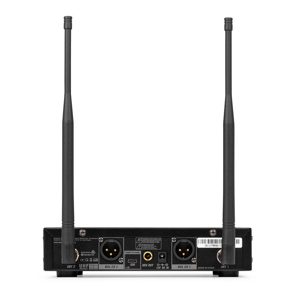 Power Dynamics PD522 UHF Duel Wireless Microphone Set