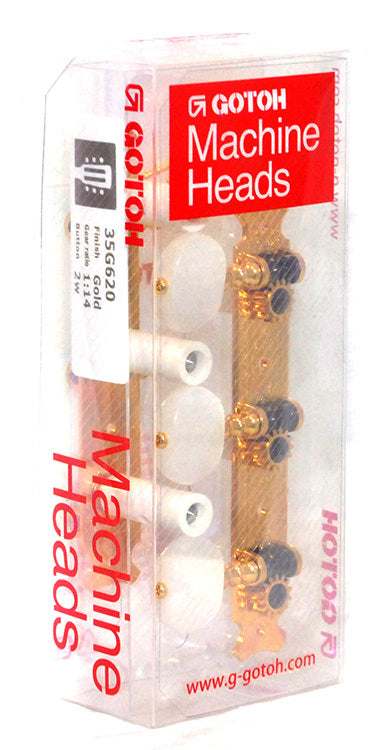 Gotoh 35G620 Classical Guitar Tuning Machines on Decorative Plate in Gold Finish (3+3)