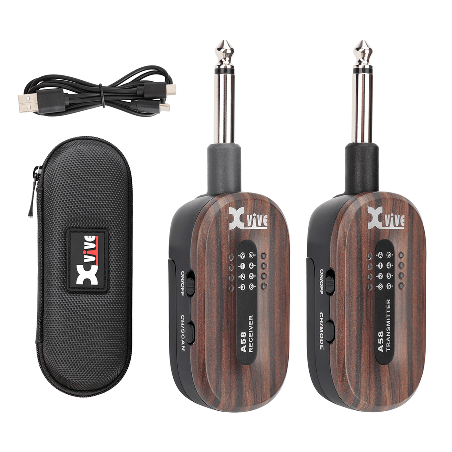 Xvive A58 Wireless Guitar System - Rosewood