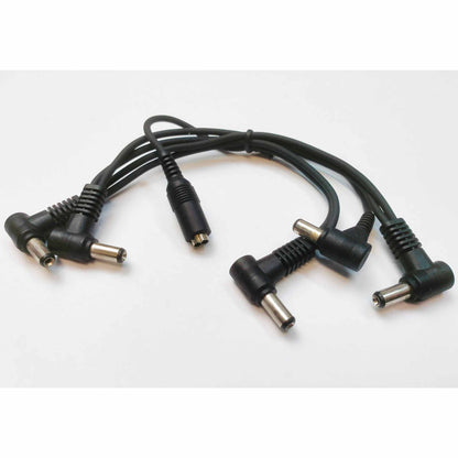 Leem Power to 5-Pedals Daisy Chain Cable with Angled Plugs