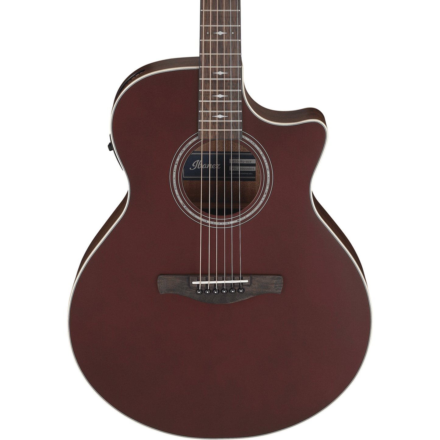 Ibanez AE100 Acoustic Guitar - Burgandy Flat - Joondalup Music Centre