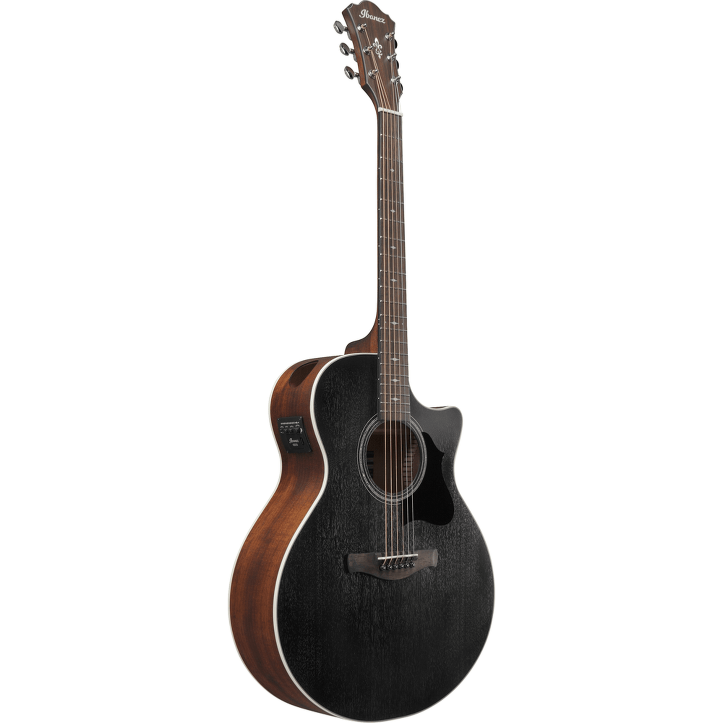 Ibanez AE140WKH Acoustic Guitar - Weathered Black - Open Pore - ACOUSTIC GUITAR - [shop-name]