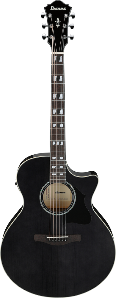 Ibanez AE170 Transparent Black High Gloss Acoustic Guitar