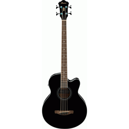 Ibanez AEB8E BK Acoustic Bass Guitar - Black - Joondalup Music Centre