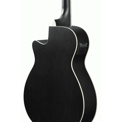 Ibanez AEG7MH Acoustic Guitar - Weatherd Black Open Pore