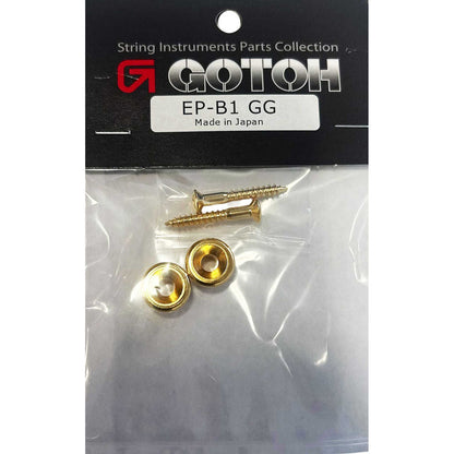 Gotoh EP-B1 Strap Buttons with Screws in Gold Finish (Pk-2)