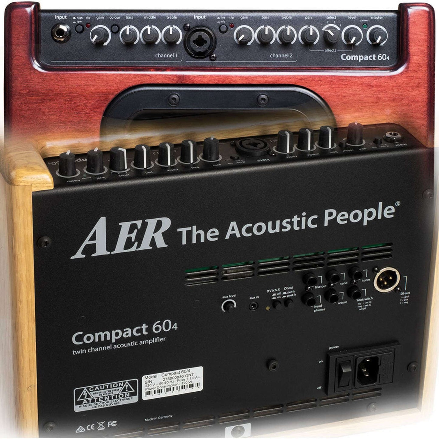 AER Compact 60 Acoustic Instrument Amplifier - Natural Oak Finish - AMPLIFIER - [shop-name]