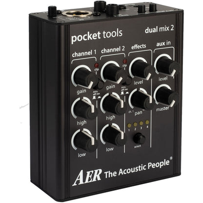AER "Dual Mix 2" Pocket Tool Two Channel Line/Mic Preamp with Effects
