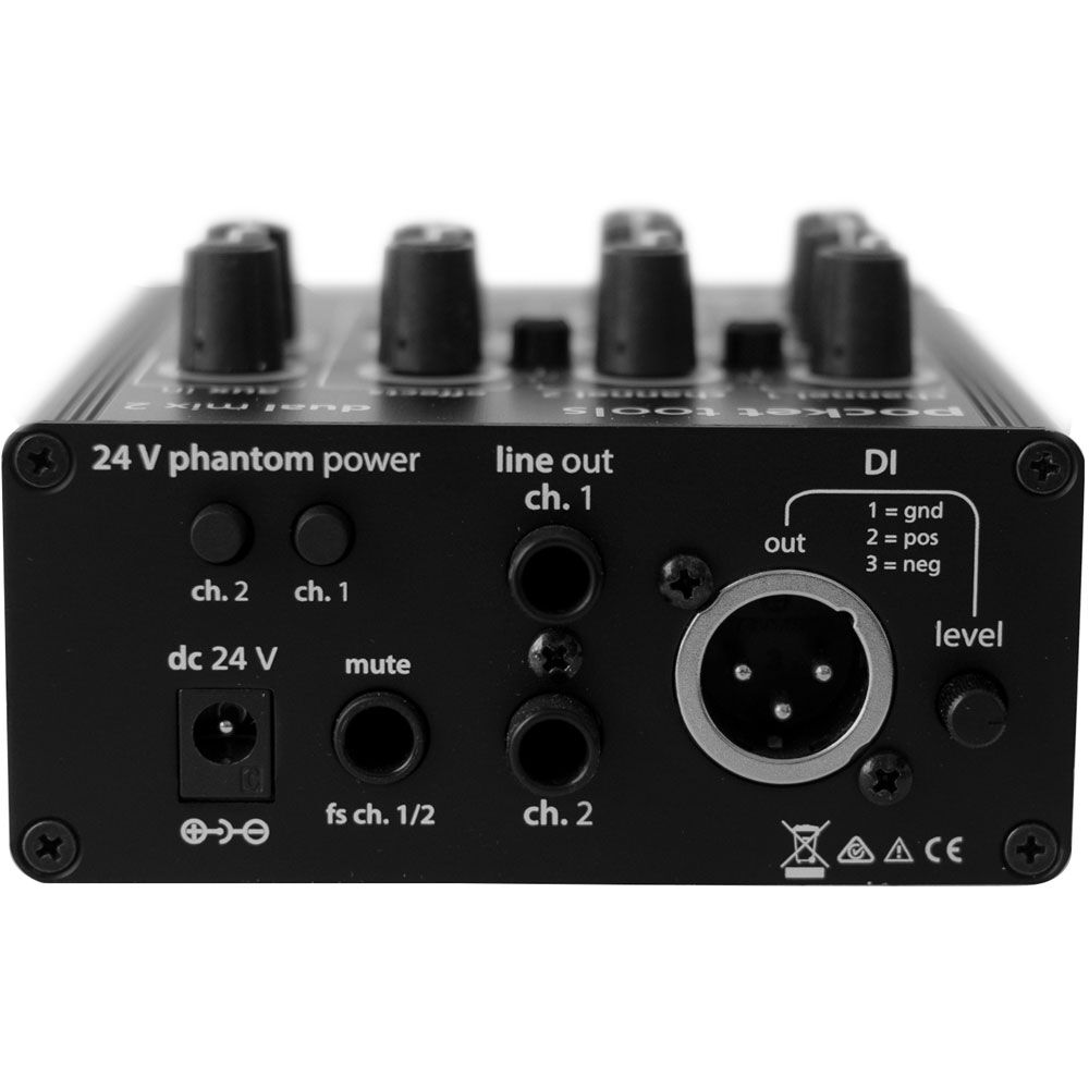 AER "Dual Mix 2" Pocket Tool Two Channel Line/Mic Preamp with Effects