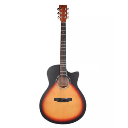 Winzz AF17CE-GA Dreadnaught Acoustic Electric Guitar - Sunburst