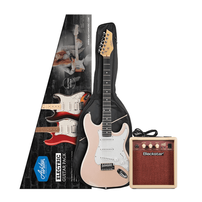 Ashton AG232PK Blackstar Debut 10E Electric Guitar Pack - Pink - ELECTRIC GUITAR - [shop-name]