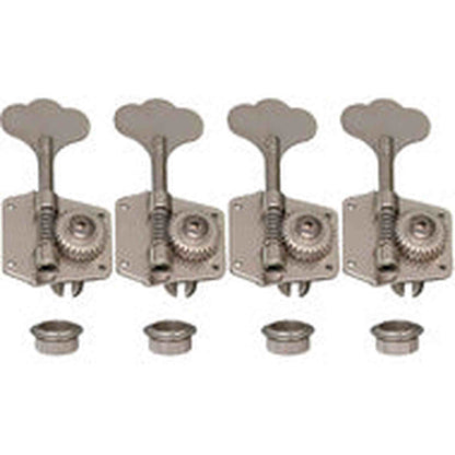 Gotoh GB640 RES-O-LITE Series Bass Guitar Tuning Machines in Nickel Finish (4-inline)