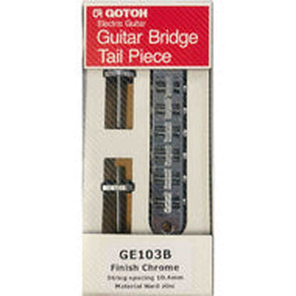 Gotoh GE103B Tune-O-Matic Electric Guitar Bridge (Nashville) in Chrome Finish
