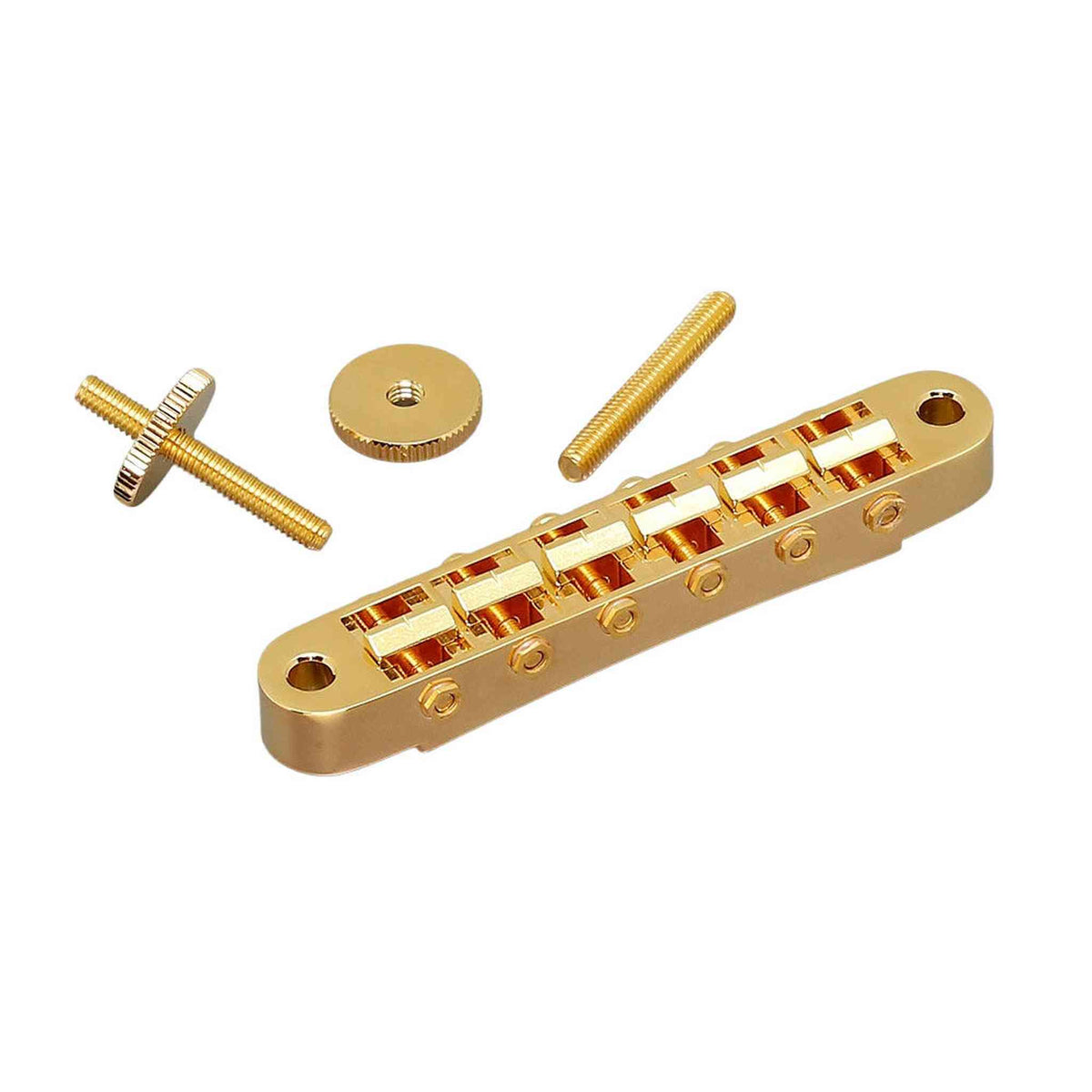 Gotoh GE103B Tune-O-Matic Electric Guitar Bridge (Nashville) in Gold Finish