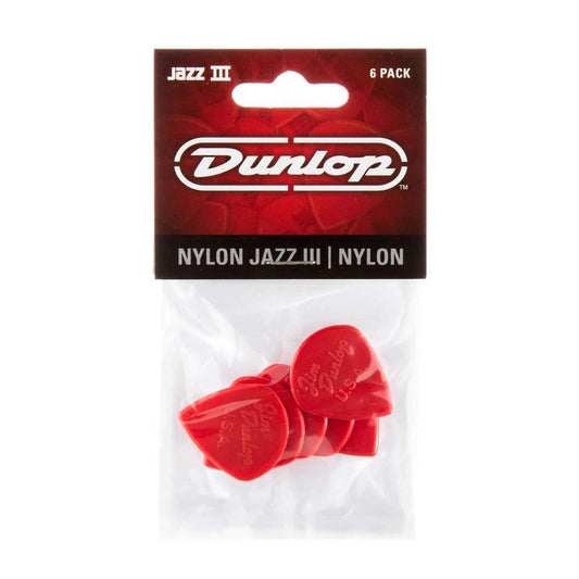 Jim Dunlop JP5RN Nylon Jazz III Pointed Tip Players Pick Pack-PICK-Joondalup Music Centre