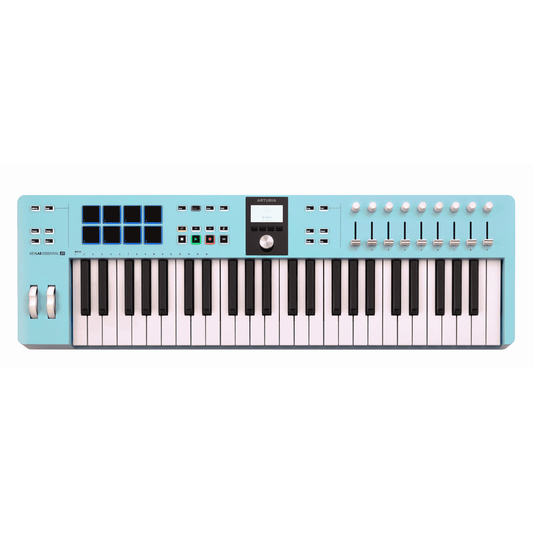 Arturia KeyLab Essential MK3 49-Key Keyboard Controller - Aquamarine