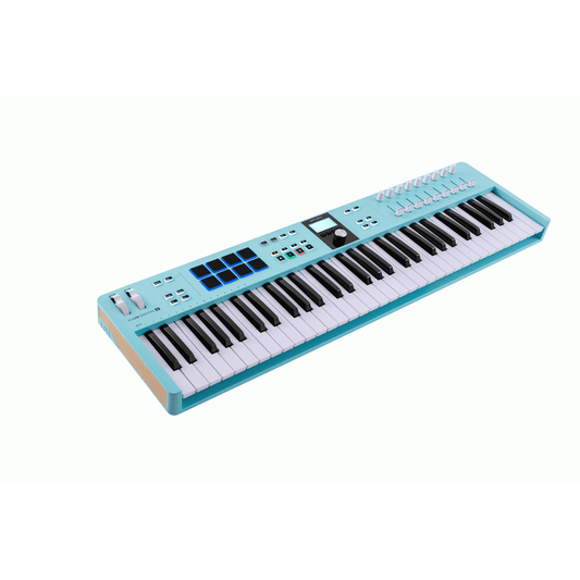 Arturia KeyLab Essential MK3 61-Key Keyboard Controller - Aquamarine angle view
