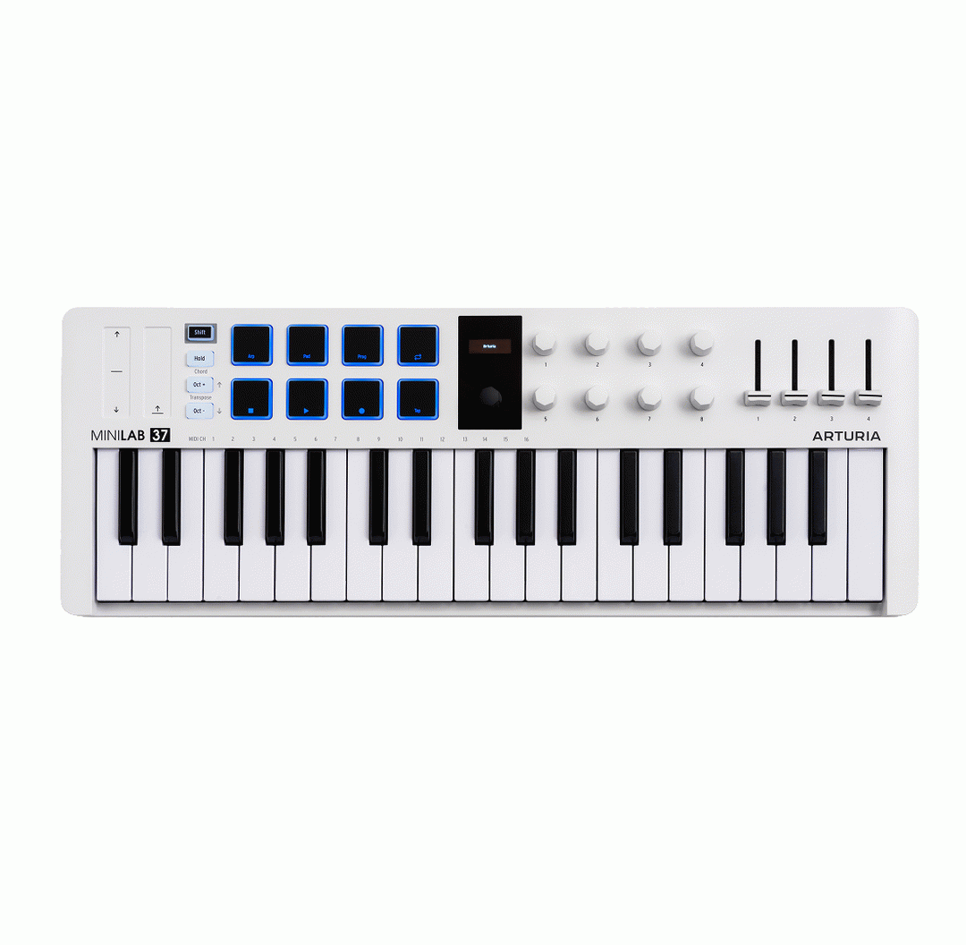 Arturia MiniLab 37 MIDI Controller - White