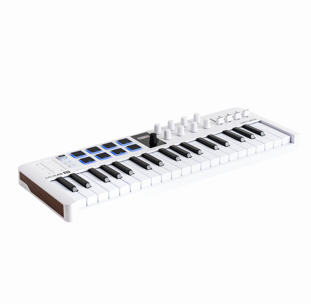 Arturia MiniLab 37 MIDI Controller - White