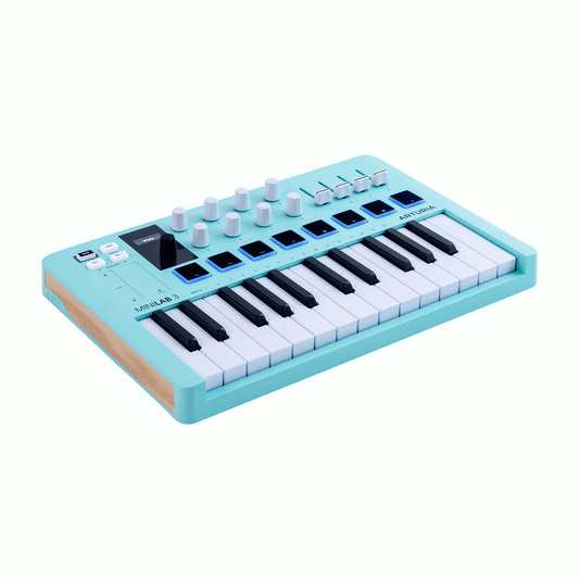 Arturia Minilab MK3 25-Note Controller Keyboard - Aquamarine Limited Edition angle view