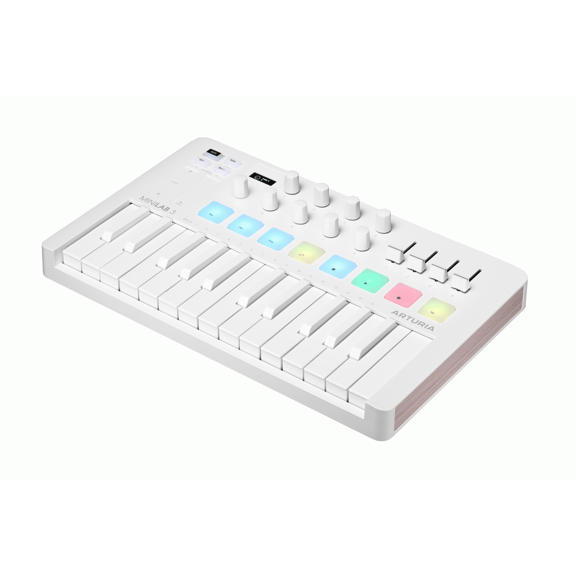 Arturia MiniLab Mk3 25-Key MIDI Controller - Ltd Edition Alpine White - Joondalup Music Centre