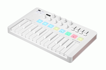 Arturia MiniLab Mk3 25-Key Universal MIDI Controller - Ltd Edition Alpine White