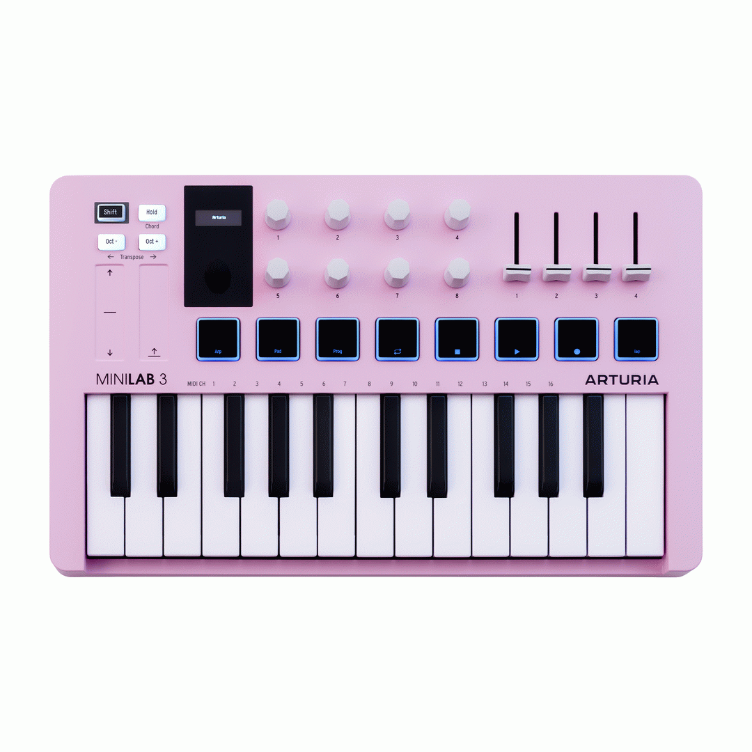Arturia Minilab MK3 25-Note Controller Keyboard - Rose Quartz Limited Edition