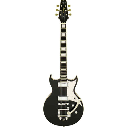 Aria 212-MK2 Bowery Semi-Hollow Electric Guitar - Black