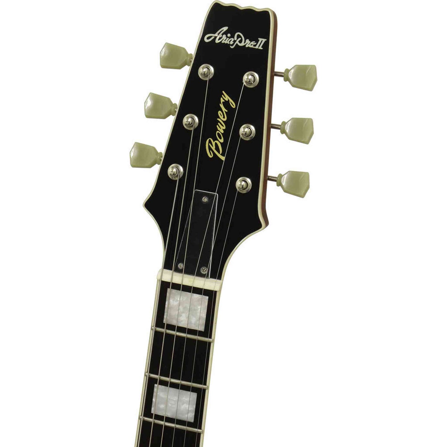 Aria 212-MK2 Bowery Semi-Hollow Electric Guitar - Black