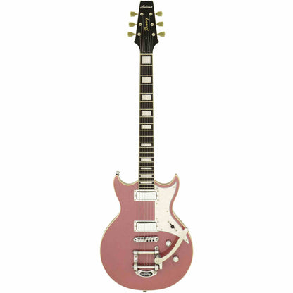 Aria 212-MK2 Bowery Semi-Hollow Electric Guitar - Cadillac Pink