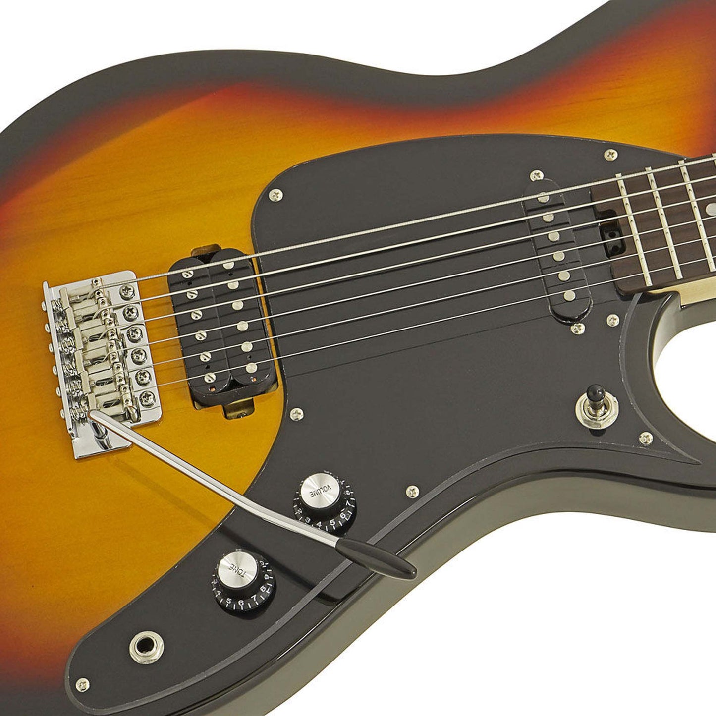 Aria Pro II J-B'Tone Baritone Electric Guitar - 3-Tone Sunburst