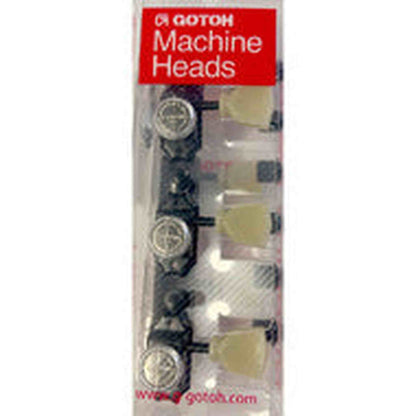 Gotoh SD90 Series Magnum Lock Electric Guitar Tuning Machines in Black Finish (3+3)