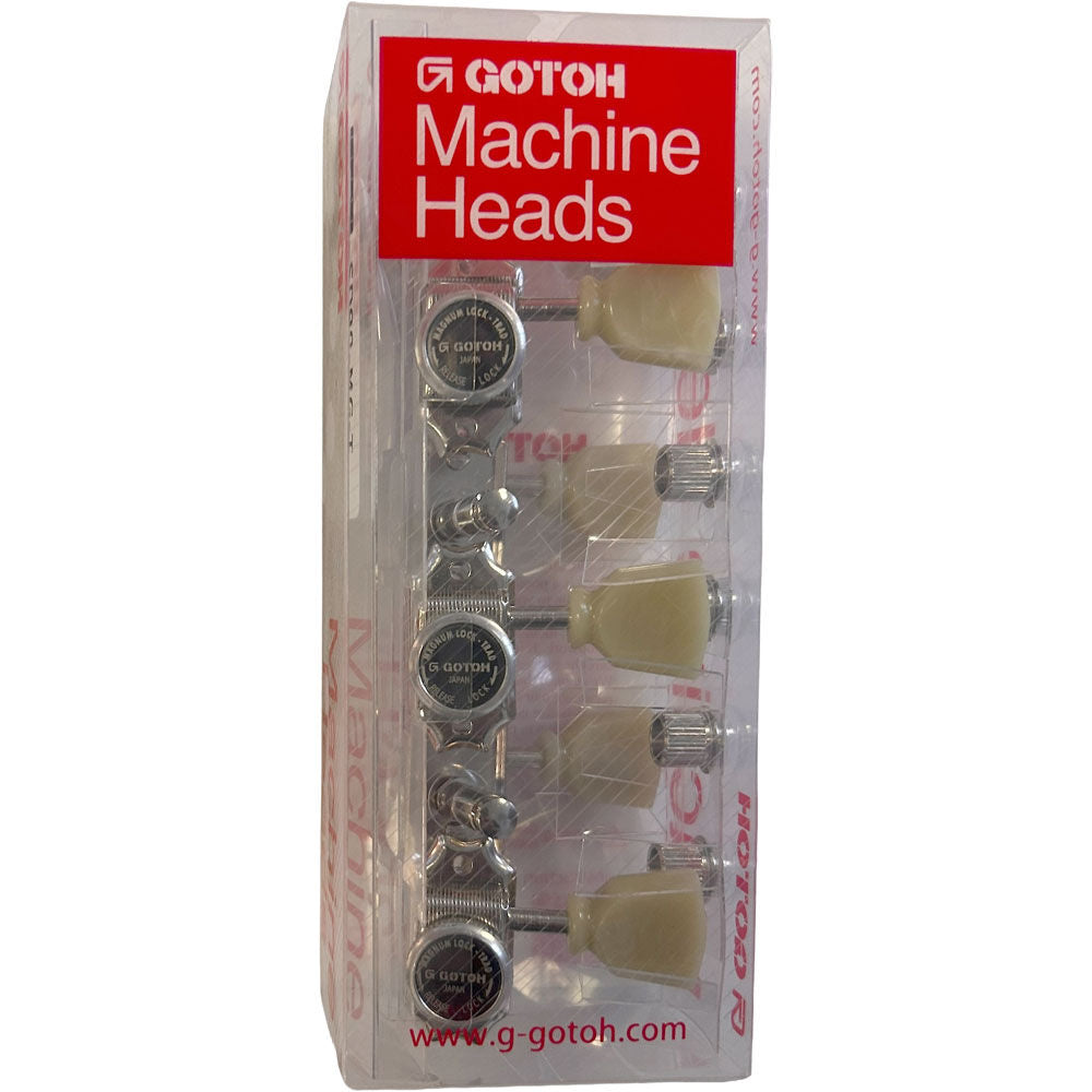 Gotoh SD90 Series Magnum Lock Electric Guitar Tuning Machines in Nickel Finish (3+3)