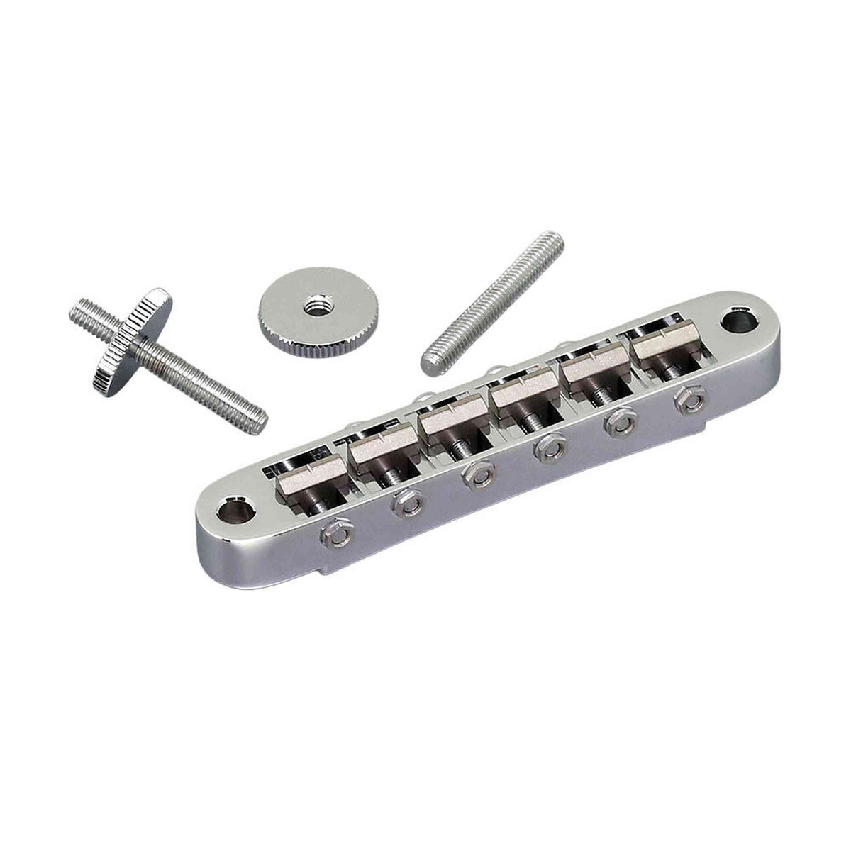 Gotoh Ti103B Tune-O-Matic Electric Guitar Bridge (Nashville) with Titanium Saddles in Chrome Finish