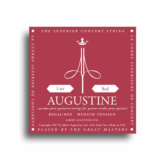 Augustine Regal Red Classical Guitar Strings - Extra High Tension Treble / Medium Tension Bass - Joondalup Music Centre