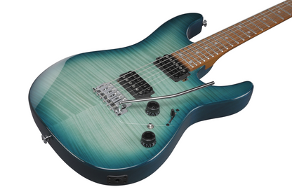 Ibanez AZ24S1F TXB Electric Guitar - Transparent Turquoise Burst