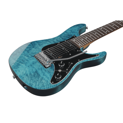Ibanez AZ447P1QM Premium Electric Guitar w/Bag - Cosmic Blue