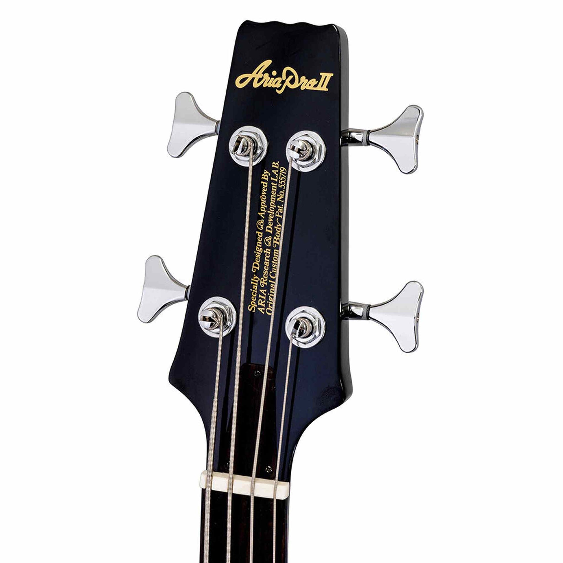 Aria Pro II SB-CLB Cliff Burton Signature Electric Bass Guitar - Black 4