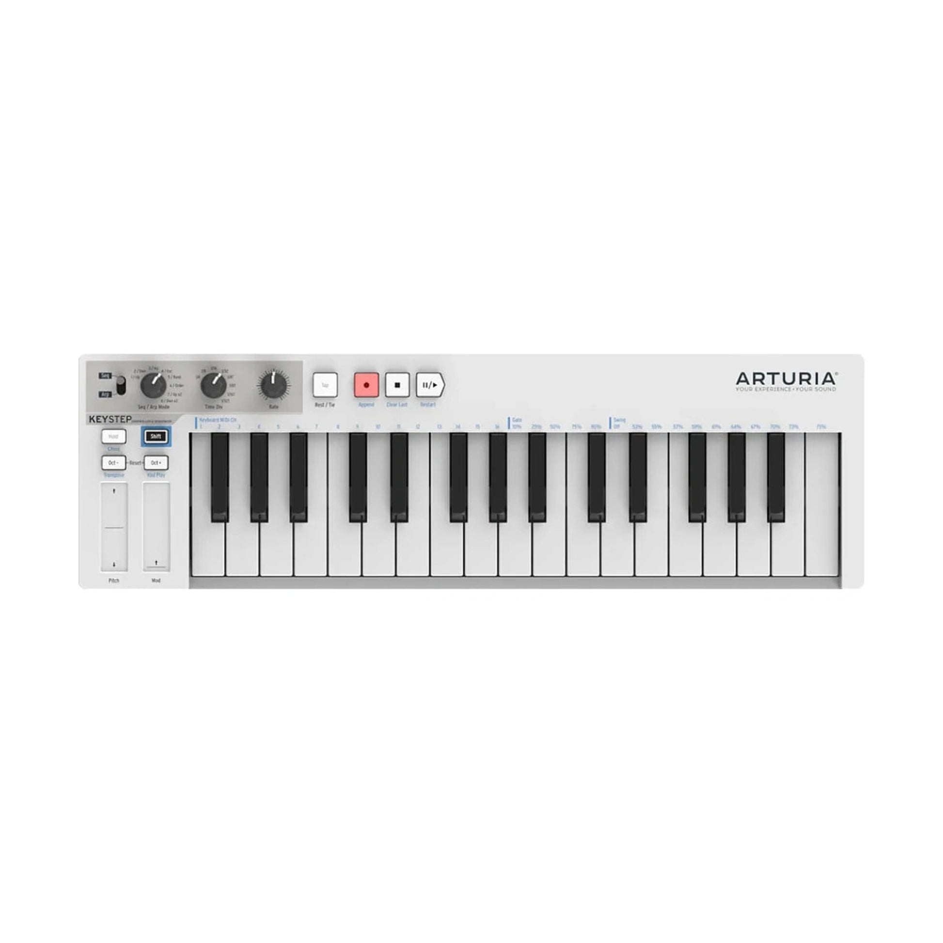 Arturia Keystep MIDI Controller - White from Joondalup Music Centre