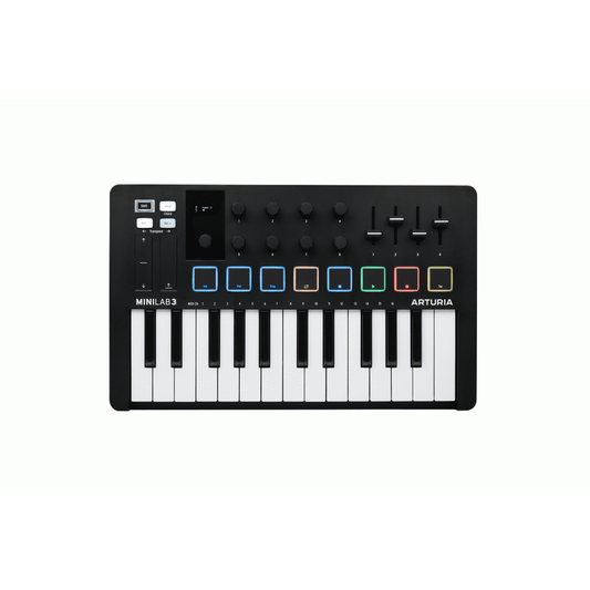 Arturia MiniLab Mk3 25-Key Universal MIDI Controller - Black from Joondalup Music Centre