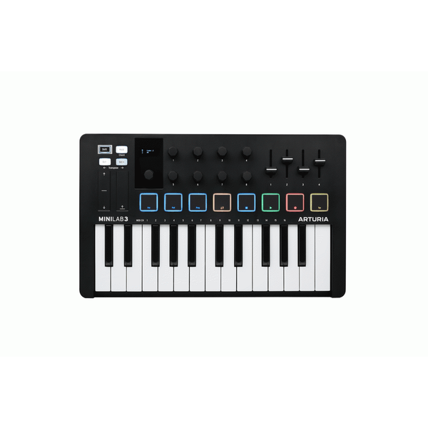 Arturia MiniLab Mk3 25-Key Universal MIDI Controller - Black