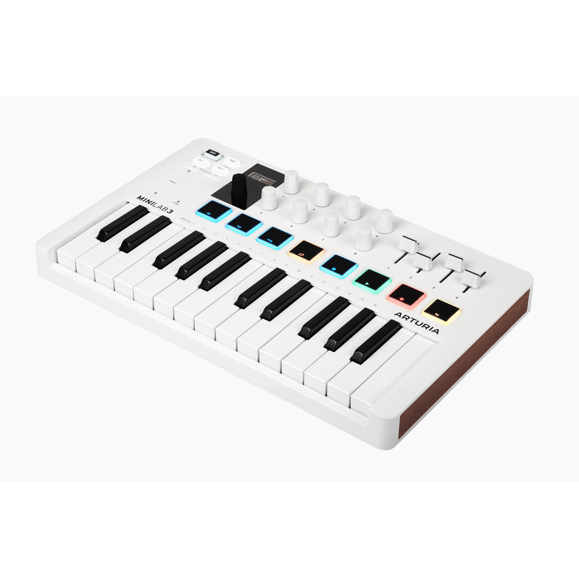 Arturia MiniLab Mk3 25-Key Universal MIDI Controller - White from Joondalup Music Centre 2