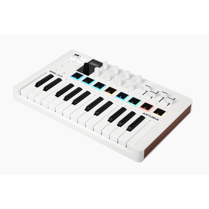 Arturia MiniLab Mk3 25-Key Universal MIDI Controller - White from Joondalup Music Centre 2